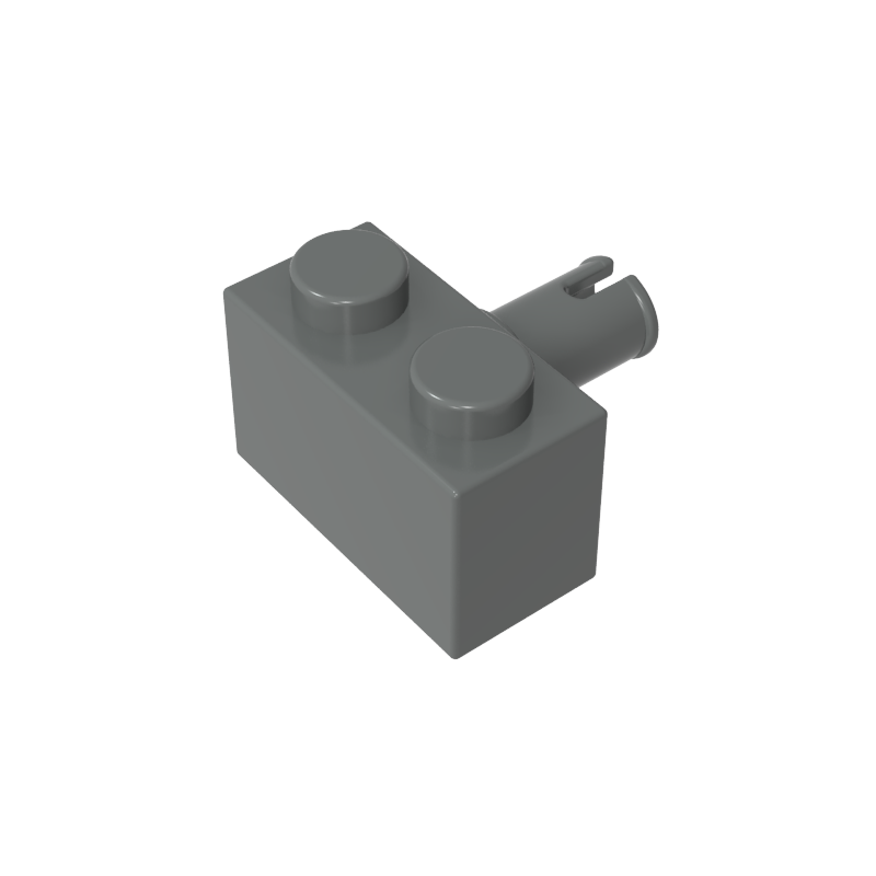 2458 | Brick, Modified 1 x 2 with Pin
