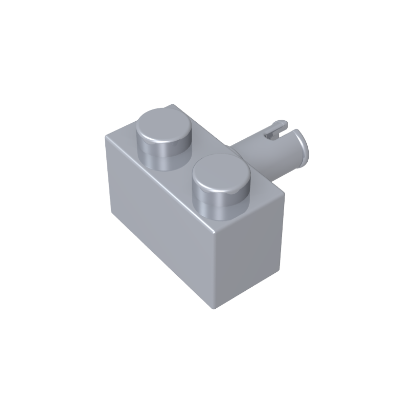 2458 | Brick, Modified 1 x 2 with Pin