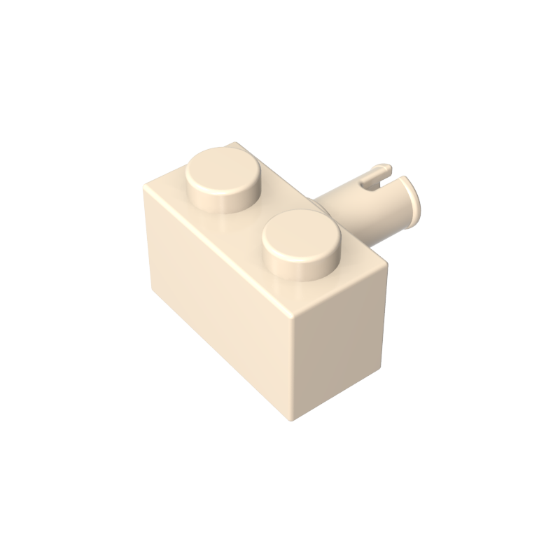 2458 | Brick, Modified 1 x 2 with Pin