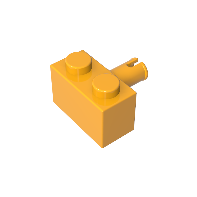 2458 | Brick, Modified 1 x 2 with Pin