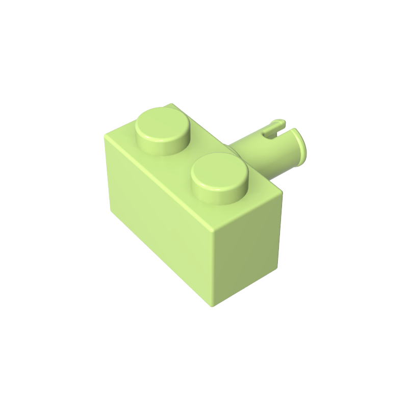 2458 | Brick, Modified 1 x 2 with Pin