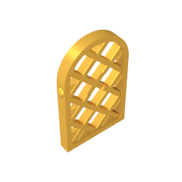 30046 | Pane for Window 1 x 2 x 2 2/3 Lattice Diamond with Rounded Top