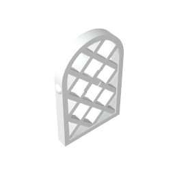 30046 | Pane for Window 1 x 2 x 2 2/3 Lattice Diamond with Rounded Top