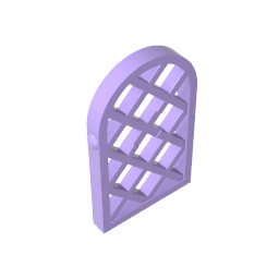 30046 | Pane for Window 1 x 2 x 2 2/3 Lattice Diamond with Rounded Top