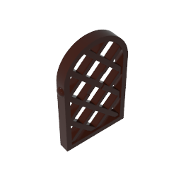 30046 | Pane for Window 1 x 2 x 2 2/3 Lattice Diamond with Rounded Top