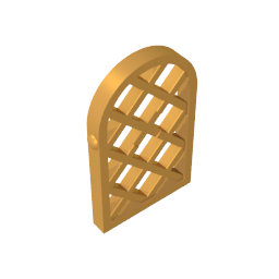 30046 | Pane for Window 1 x 2 x 2 2/3 Lattice Diamond with Rounded Top