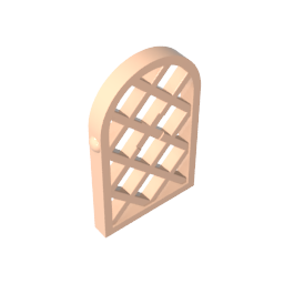 30046 | Pane for Window 1 x 2 x 2 2/3 Lattice Diamond with Rounded Top