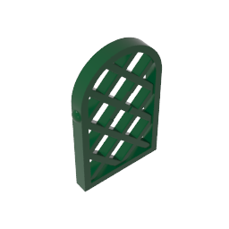 30046 | Pane for Window 1 x 2 x 2 2/3 Lattice Diamond with Rounded Top