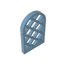 30046 | Pane for Window 1 x 2 x 2 2/3 Lattice Diamond with Rounded Top