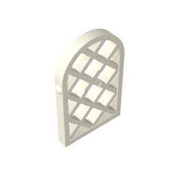 30046 | Pane for Window 1 x 2 x 2 2/3 Lattice Diamond with Rounded Top
