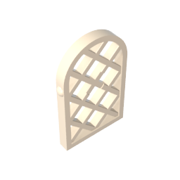 30046 | Pane for Window 1 x 2 x 2 2/3 Lattice Diamond with Rounded Top