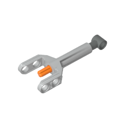 92693c01 | Technic Linear Actuator Mini with Dark Bluish Gray Head and Orange Axle