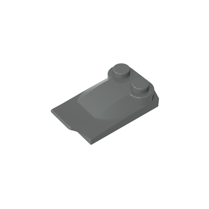 47456 | Slope, Curved 3 x 2 x 2/3 with 2 Studs, Wing End