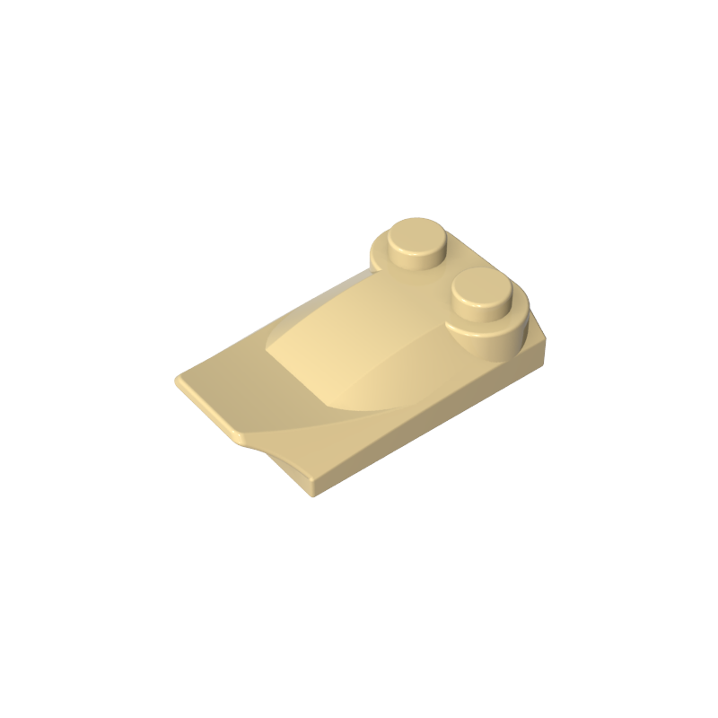 47456 | Slope, Curved 3 x 2 x 2/3 with 2 Studs, Wing End