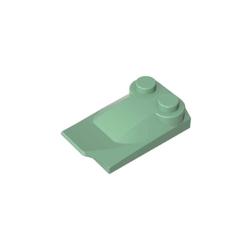 47456 | Slope, Curved 3 x 2 x 2/3 with 2 Studs, Wing End