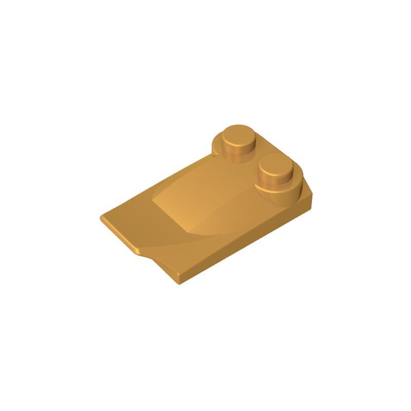 47456 | Slope, Curved 3 x 2 x 2/3 with 2 Studs, Wing End