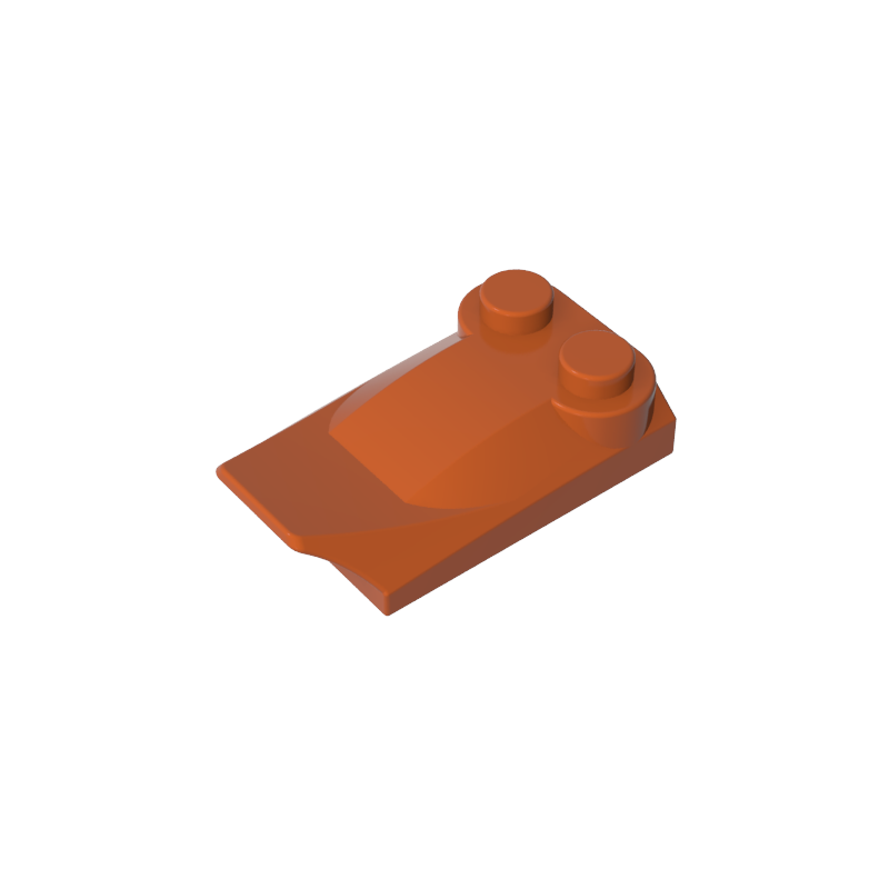 47456 | Slope, Curved 3 x 2 x 2/3 with 2 Studs, Wing End
