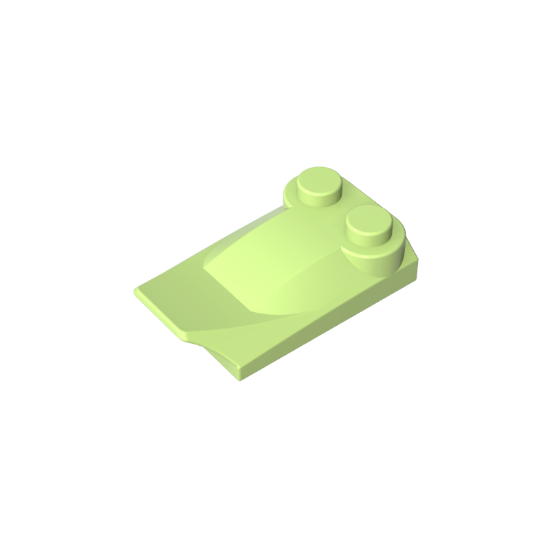 47456 | Slope, Curved 3 x 2 x 2/3 with 2 Studs, Wing End