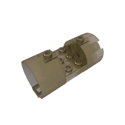 30360 | Cylinder 3 x 6 x 2 2/3 Horizontal - Round Connections Between Interior Studs
