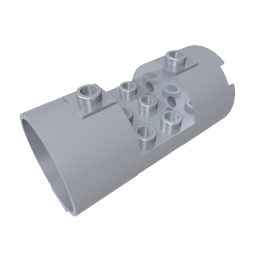 30360 | Cylinder 3 x 6 x 2 2/3 Horizontal - Round Connections Between Interior Studs