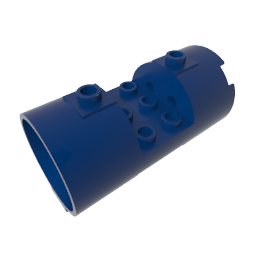 30360 | Cylinder 3 x 6 x 2 2/3 Horizontal - Round Connections Between Interior Studs