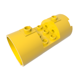 30360 | Cylinder 3 x 6 x 2 2/3 Horizontal - Round Connections Between Interior Studs