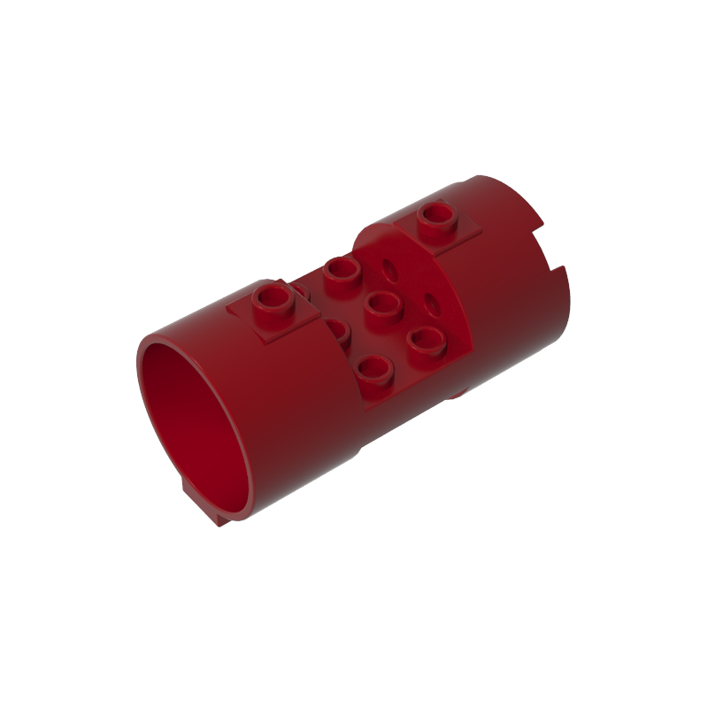 30360 | Cylinder 3 x 6 x 2 2/3 Horizontal - Round Connections Between Interior Studs