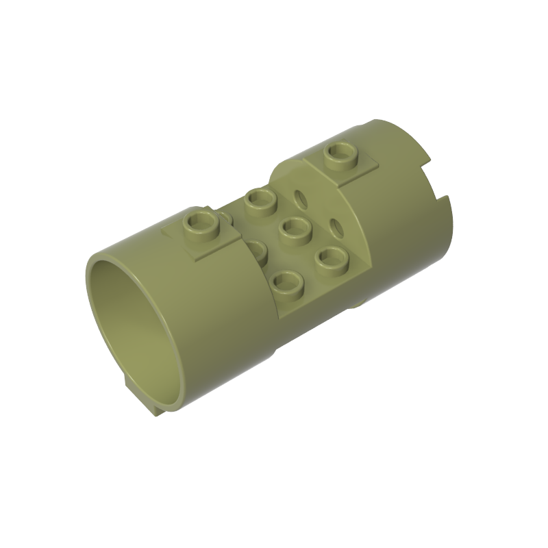 30360 | Cylinder 3 x 6 x 2 2/3 Horizontal - Round Connections Between Interior Studs
