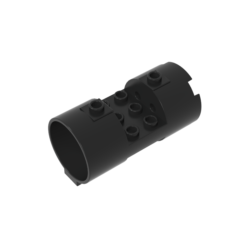 30360 | Cylinder 3 x 6 x 2 2/3 Horizontal - Round Connections Between Interior Studs