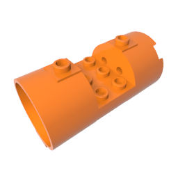 30360 | Cylinder 3 x 6 x 2 2/3 Horizontal - Round Connections Between Interior Studs