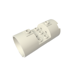 30360 | Cylinder 3 x 6 x 2 2/3 Horizontal - Round Connections Between Interior Studs