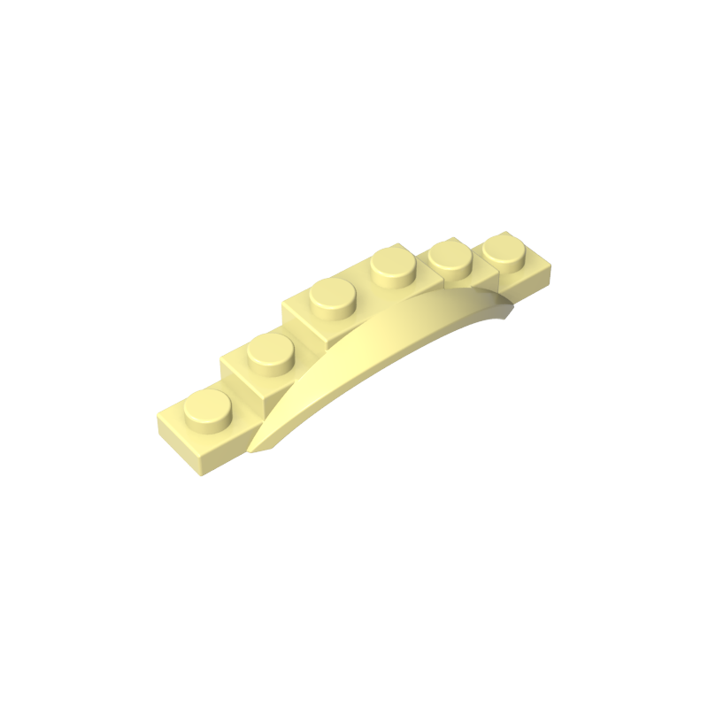 62361 | Vehicle, Mudguard 1 1/2 x 6 x 1 with Arch