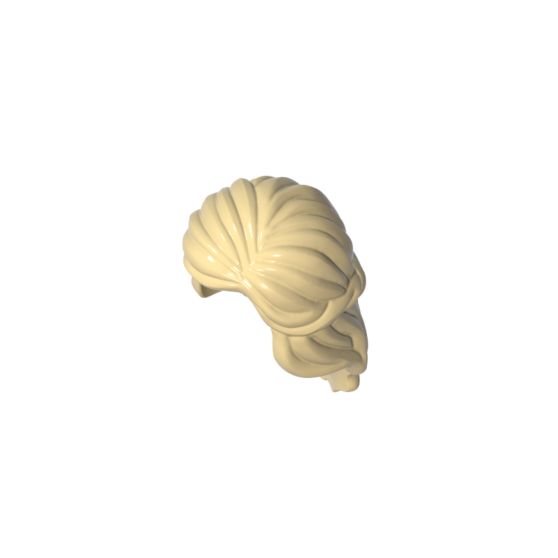 59363 | Hair Female Mid-Length with Braid Around Sides
