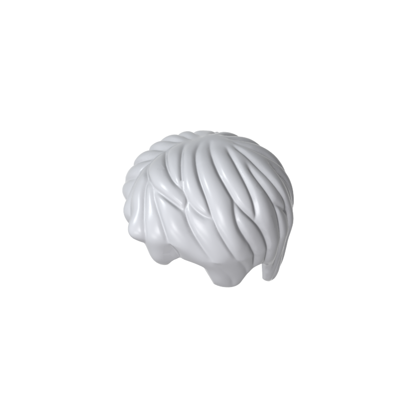 62810 | Hair Short Tousled with Side Part