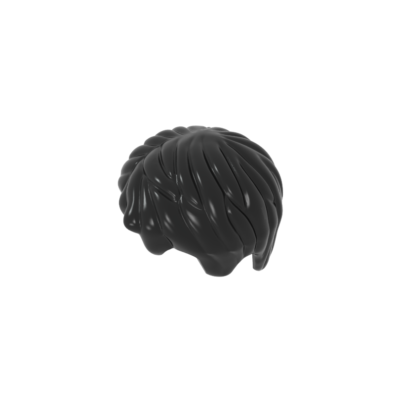 62810 | Hair Short Tousled with Side Part