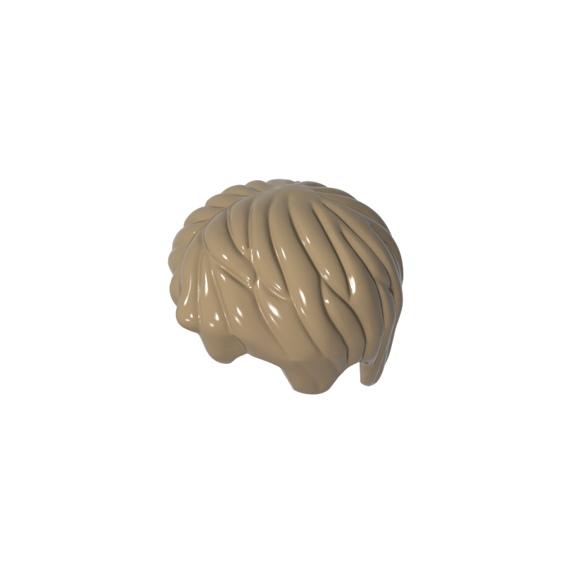 62810 | Hair Short Tousled with Side Part