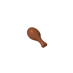 33057 | Turkey Drumstick, 20mm with Round Opening on Back
