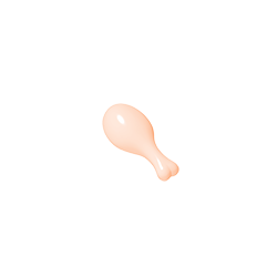 33057 | Turkey Drumstick, 20mm with Round Opening on Back
