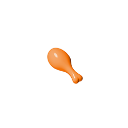 33057 | Turkey Drumstick, 20mm with Round Opening on Back