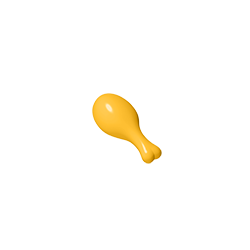 33057 | Turkey Drumstick, 20mm with Round Opening on Back