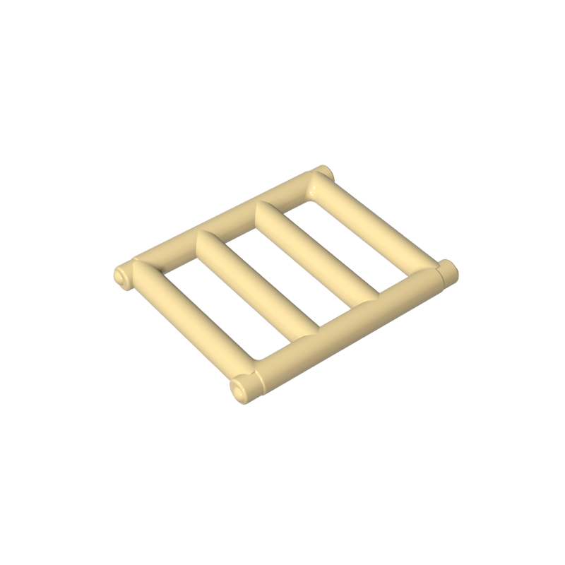 62113 | Bar 1 x 4 x 3 Grille with End Protrusions