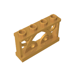 19121 | Fence 1 x 4 x 2 Ornamental with 4 Studs