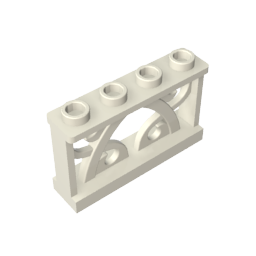 19121 | Fence 1 x 4 x 2 Ornamental with 4 Studs