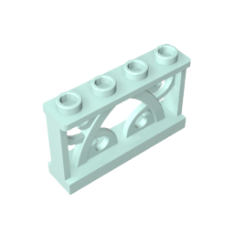 19121 | Fence 1 x 4 x 2 Ornamental with 4 Studs