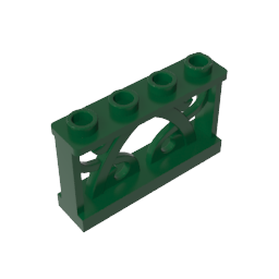 19121 | Fence 1 x 4 x 2 Ornamental with 4 Studs