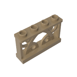 19121 | Fence 1 x 4 x 2 Ornamental with 4 Studs