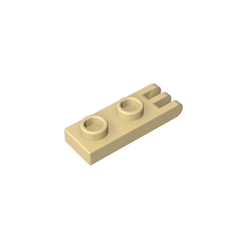 4275b | Hinge Plate 1 x 2 with 3 Fingers on End - Solid Studs