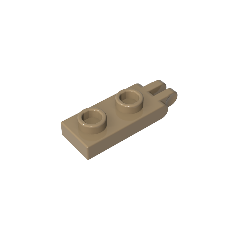 4276b | Hinge Plate 1 x 2 with 2 Fingers on End - Solid Studs