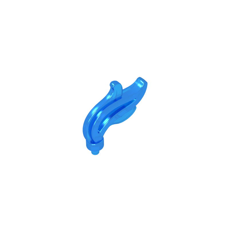 64647 | Plume Feather Triple Compact / Flame / Water with Small Pin