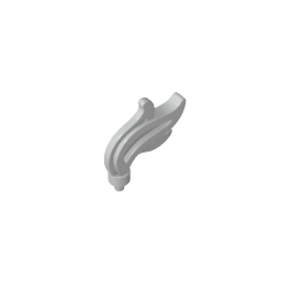 64647 | Plume Feather Triple Compact / Flame / Water with Small Pin